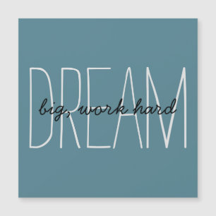 Citation de motivation Turquoise 'Rêve grand' Cart