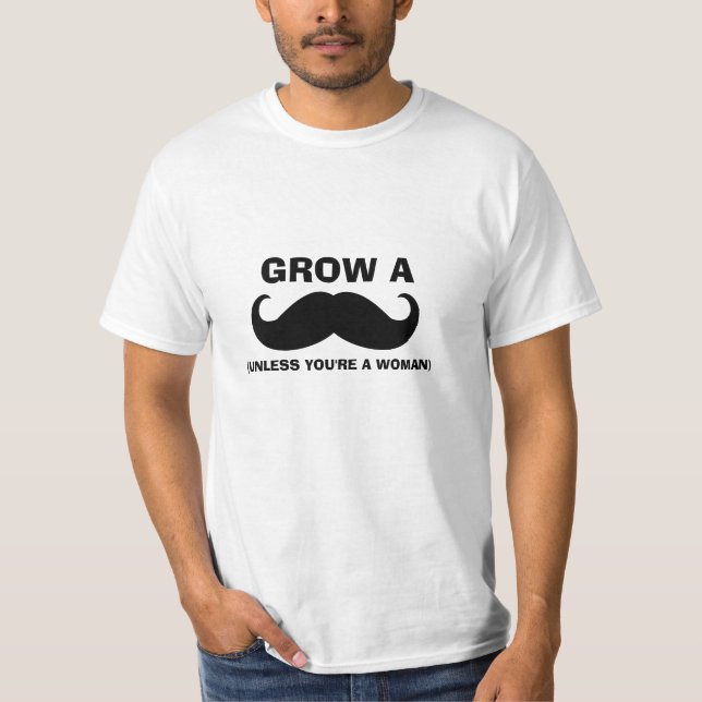 Citation de Moustache drôle T-shirt (Devant)