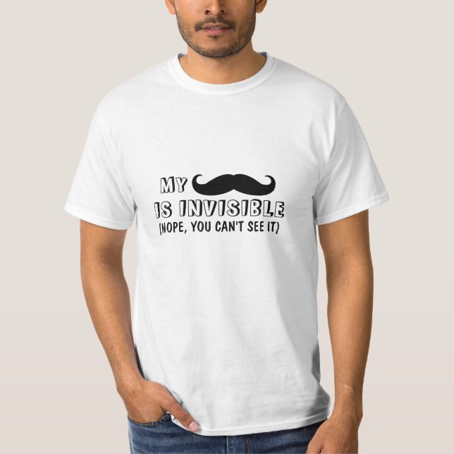Citation de Moustache drôle T-shirt (Devant)