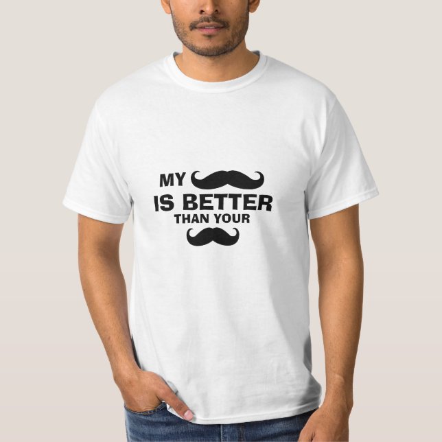 Citation de Moustache drôle T-shirt (Devant)