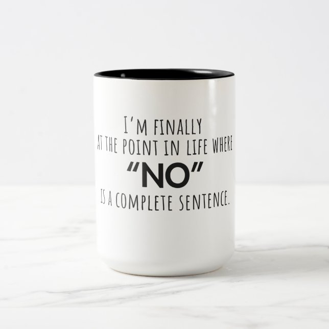Citation de mug « Je suis enfin arrivé à un moment (Centre)