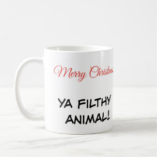 Citation de Mug "Joyeux Noël Ya Animal pourri"