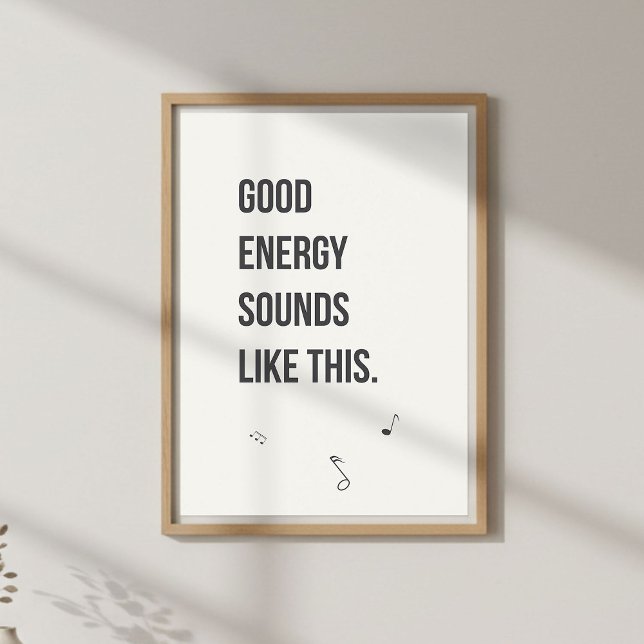 Citation de musique positive en affiche murale. Mi (Créateur téléchargé)