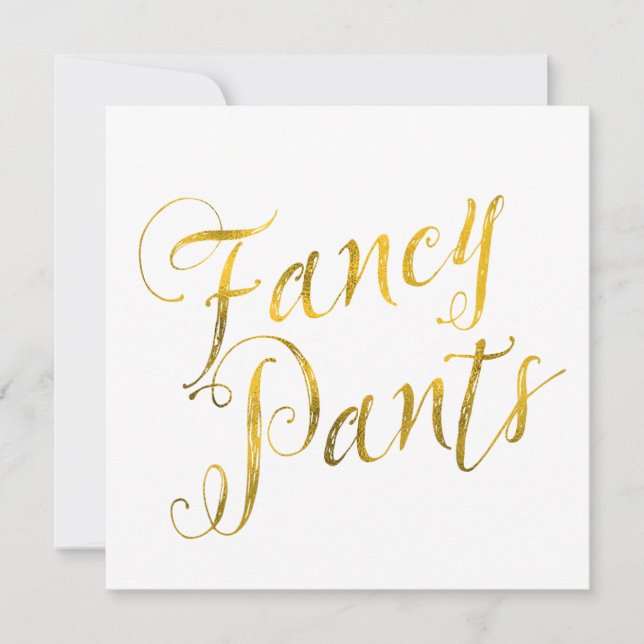 Citation de pantalon fantaisie Faux Gold Foil Desi (Devant)