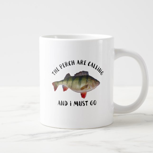Citation de pêche Jumbo Perch Hommes Hobby Mug (Droite)