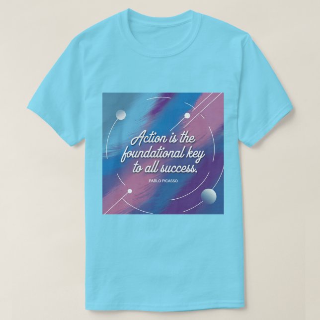 Citation de productivité Picasso T-shirt (Design devant)