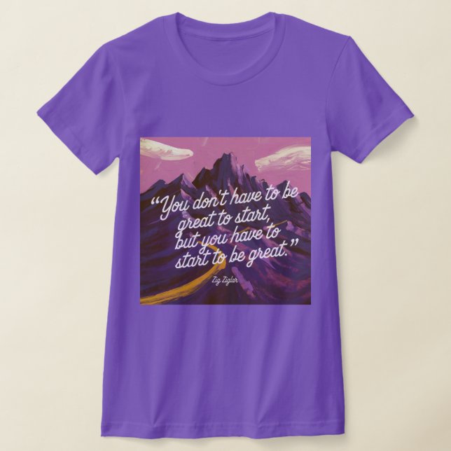 Citation de productivité Zig Ziglar T-shirt (Poser)