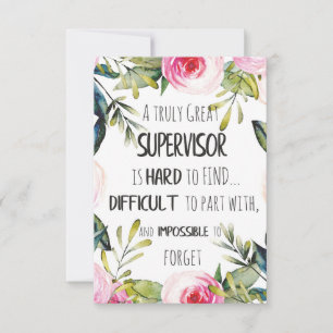 Citation de remerciement pour le superviseur Merci