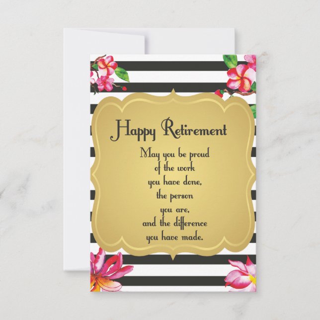 Citation de retraite heureuse Cadeau d'adieu (Devant)