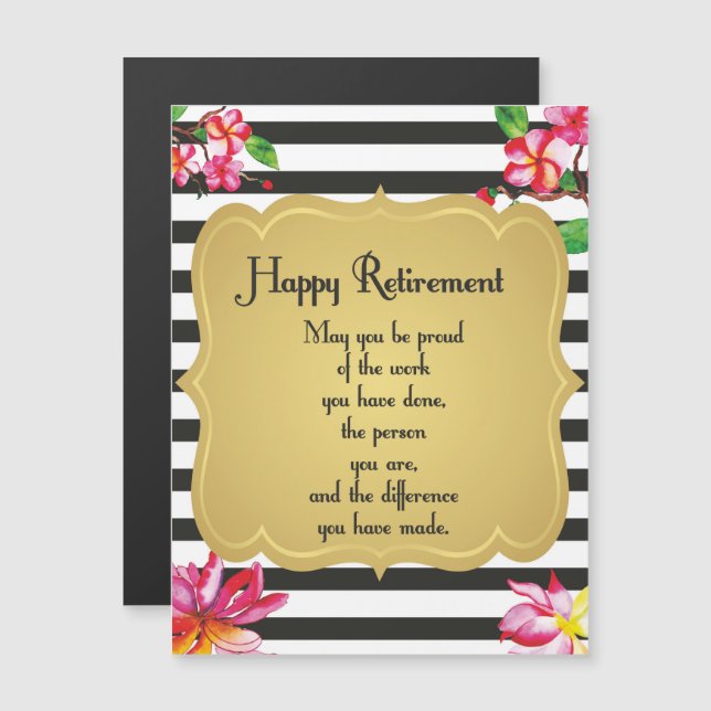 Citation de retraite heureuse Cadeau d'adieu (Devant / Derrière)