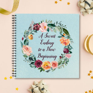 Citation de retraite Livre d'or Floral Wreath