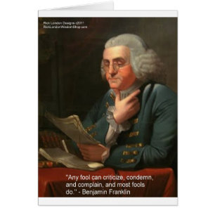 Citation de sagesse de Ben Frankling "N'importe qu