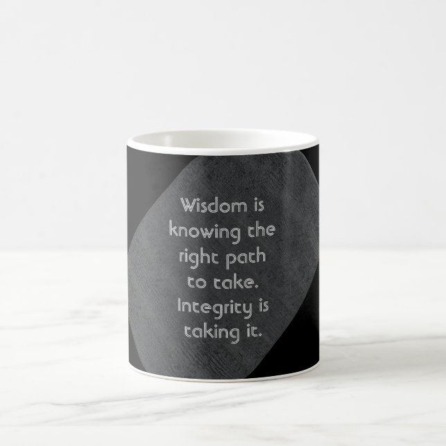 Citation de sagesse - Mug de café (Centre)