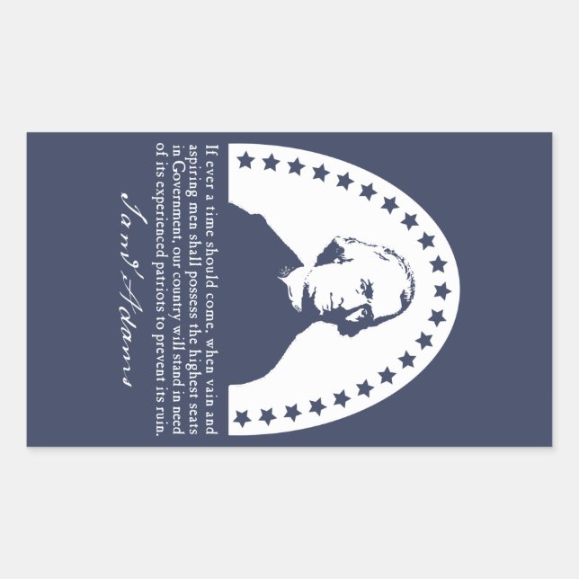 Citation de Samuel Adams - Autocollants patriotiqu (Devant)