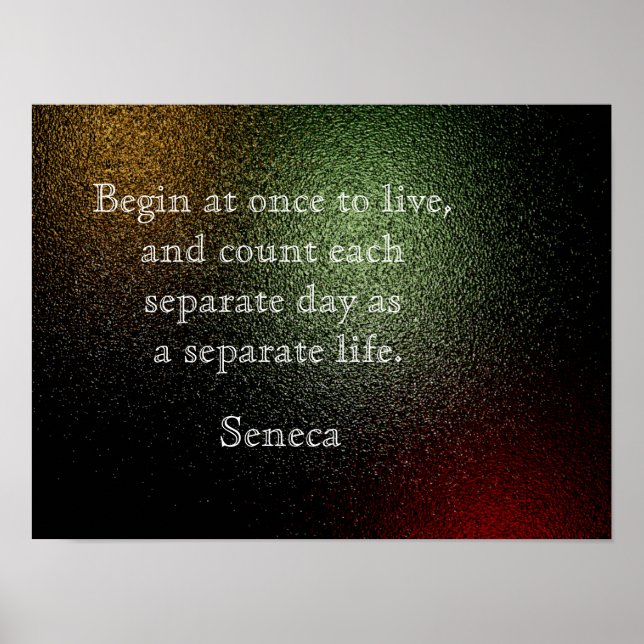 Citation de Seneca - Impression d'art (Devant)