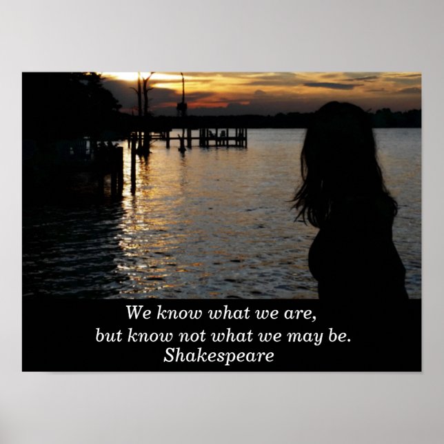 Citation de Shakespeare - affiche d'art (Devant)