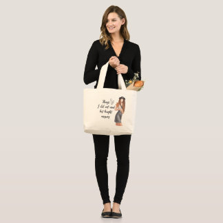 Citation de shopping drôle Réutilisable Toile Sac 