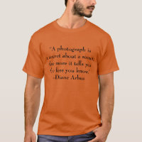 Citation de T-shirt au sujet de la photographie
