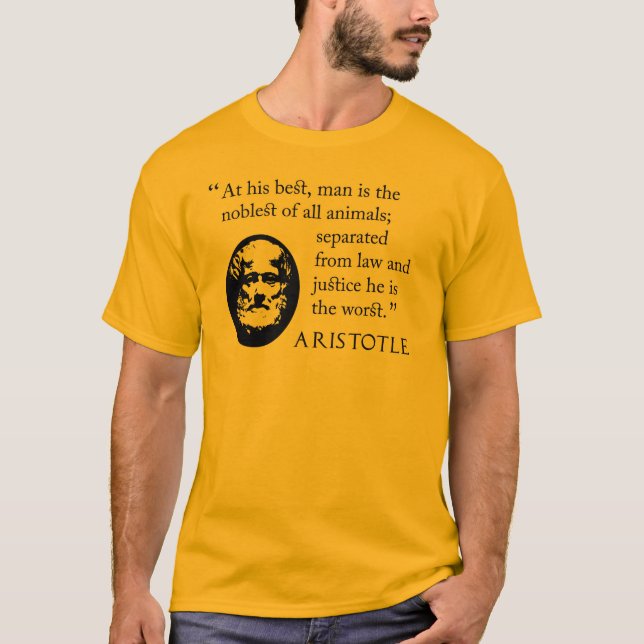 Citation de T-shirt d'Aristote, homme (Devant)