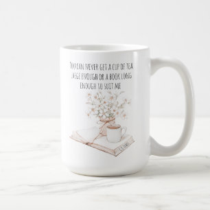 Citation de tasse de thé et de livre   Amoureux de