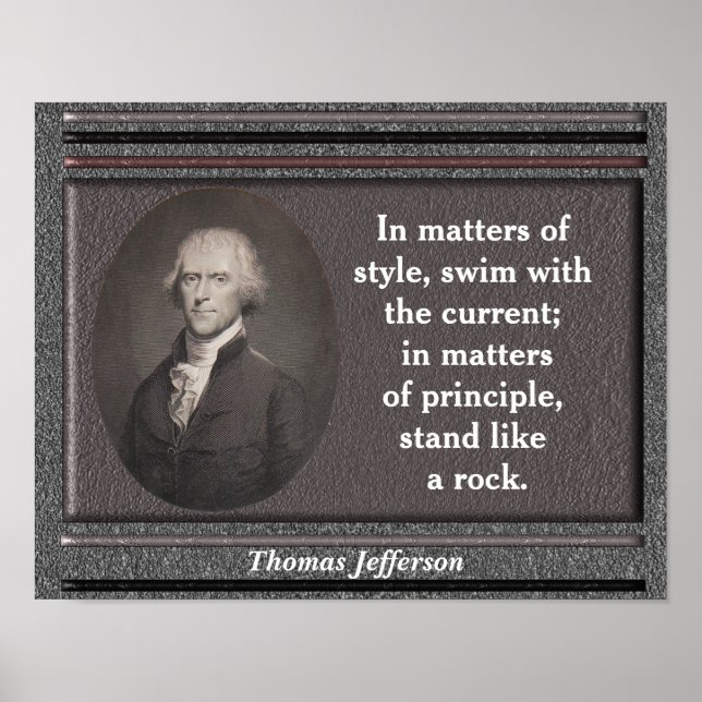 Citation de Thomas Jefferson - affiche (Devant)