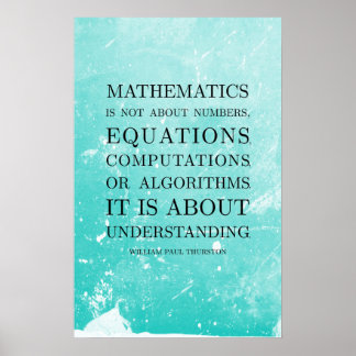 Citation de Thurston - Math Posters