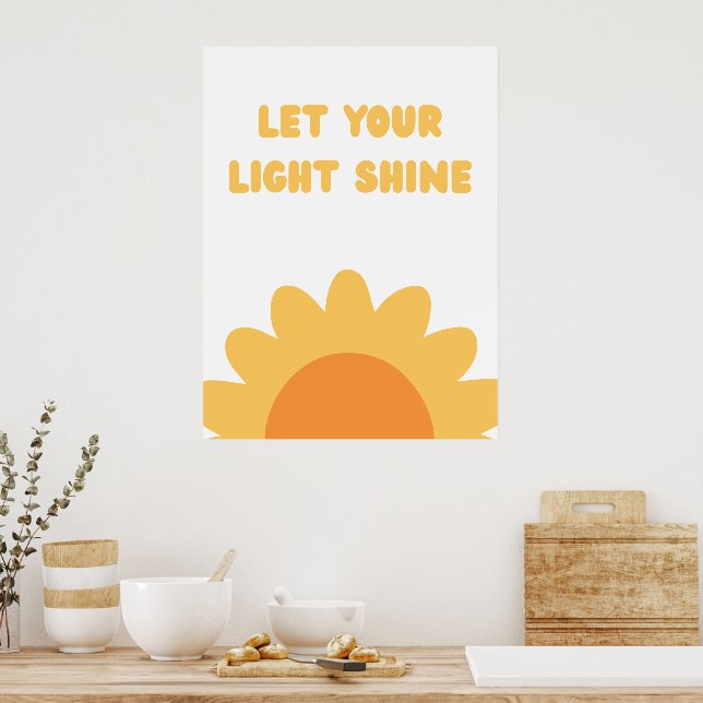 Citation de tournesol jaune brillant Art mural (Cuisine)