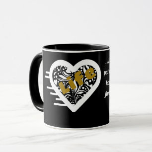 Citation de vie Mug noir par la poète Adiela Akoo