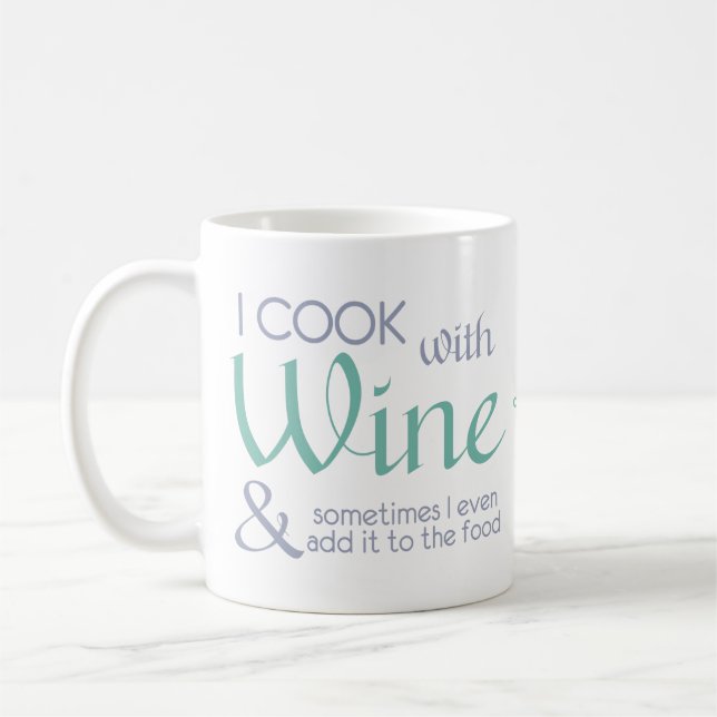 Citation de vin tasses de nom personnalisé (Gauche)