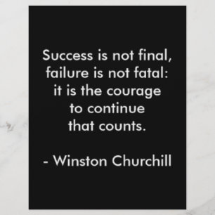 Citation de Winston Churchill ; Succès