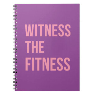 Citation d'entraînement Témoin Fitness Carnet rose
