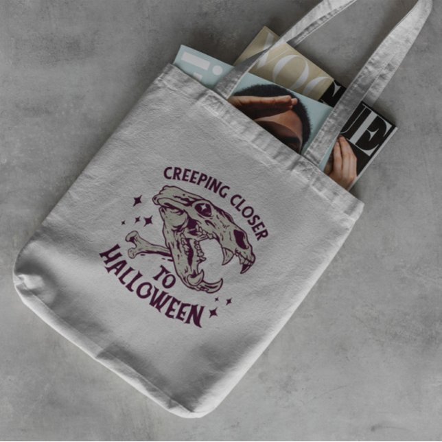 Citation d'Halloween Sac fourre-tout de crâne anim (Créateur téléchargé)