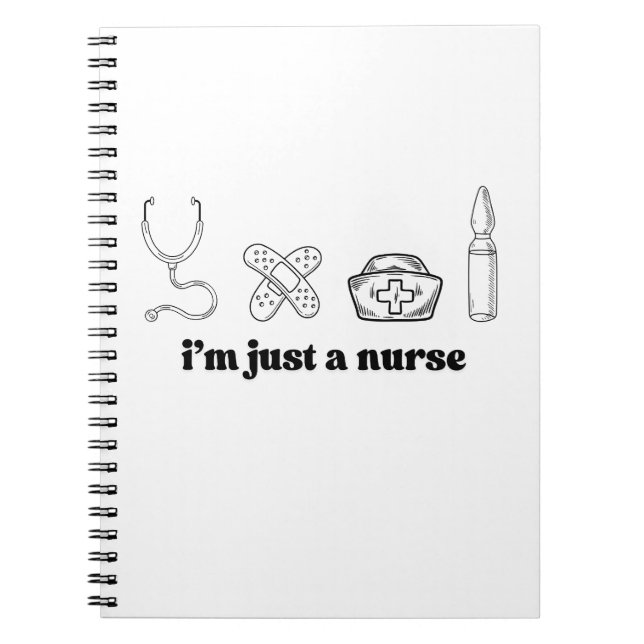 Citation d'infirmière drôle Cahier Médical Minimal (Devant)