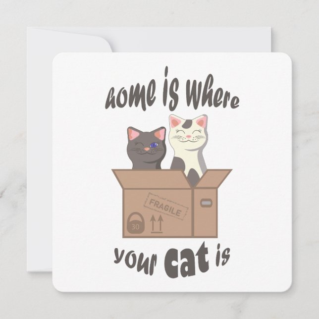 Citation drôle Accueil est où est votre chat (Devant)