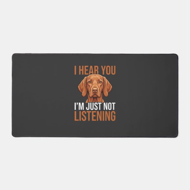 Citation drôle de chien Vizsla n'écoutant pas (Recto)