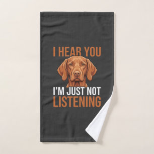Citation drôle de chien Vizsla n'écoutant pas