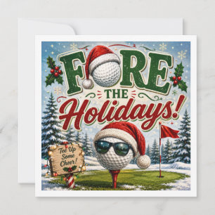 Citation drôle de Noël pour golfeur Golf