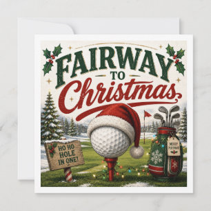Citation drôle de Noël pour golfeur Golf