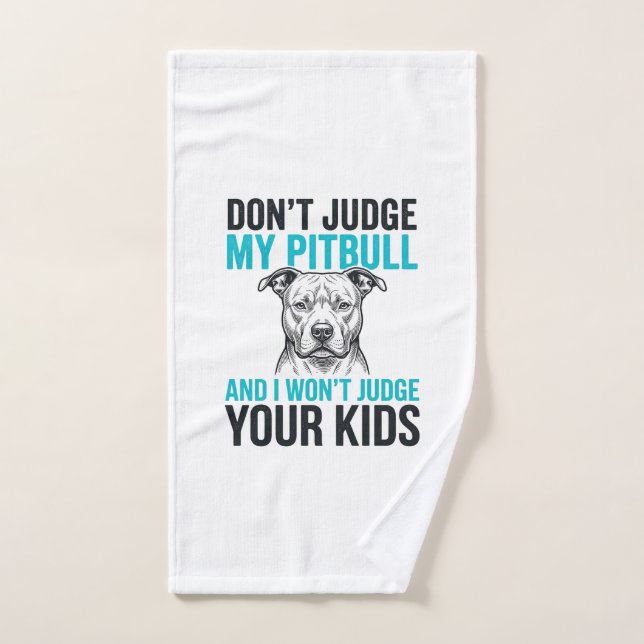 Citation drôle de Pitbull Gravure vintage Design d (Serviette à main)
