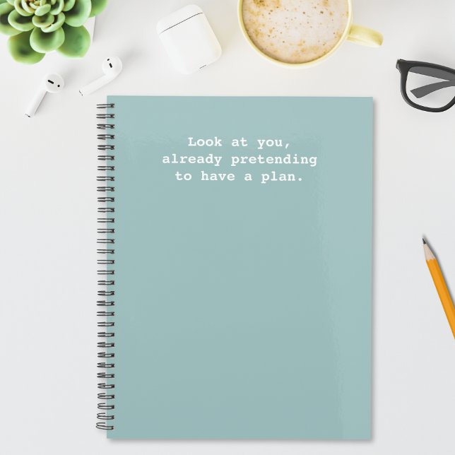 Citation drôle de prétention d'avoir un plan Vert (Créateur téléchargé)