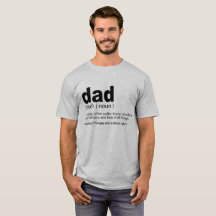 Citation drôle de T-shirt de père de définition de