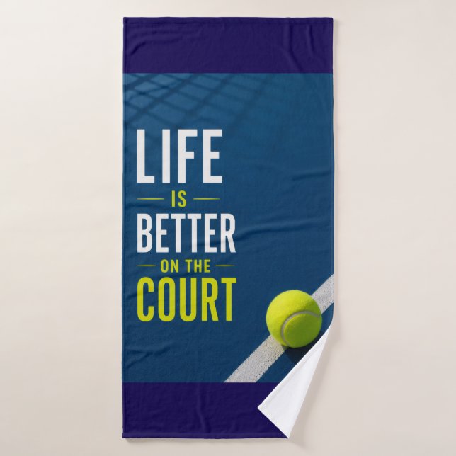 Citation drôle de tennis pour joueur (Serviette de bain)