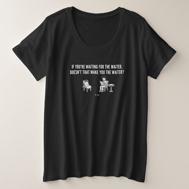 Citation drôle en attendant le serveur (Design devant)