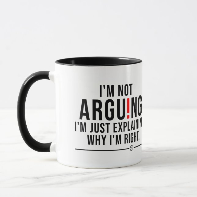 Citation drôle et sarcastique sur un mug à café mi (Gauche)