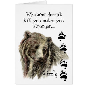Citation drôle Grizzly Oear Tue-toi Humour