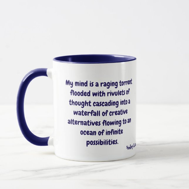 Citation drôle pour My Mind Mug (Gauche)