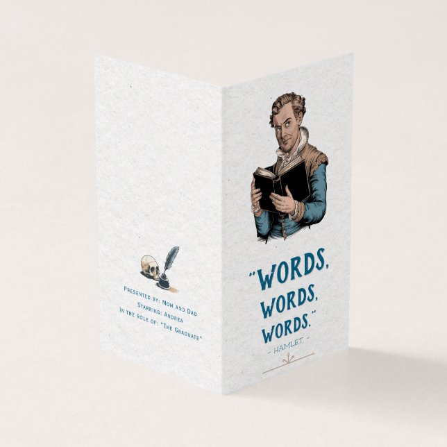 Citation du hameau vintage Witty College Graduate (Outside)