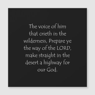 Citation Écriture Ésaïe 40 3