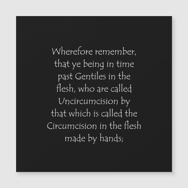 Citation Éphésiens 2 11 (Devant)