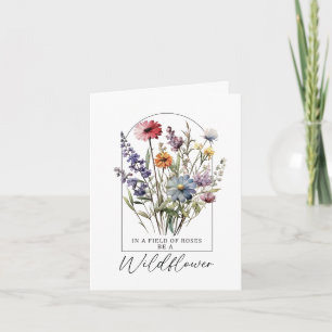 Citation Fleur sauvage Inspirationnelle Boho Flora